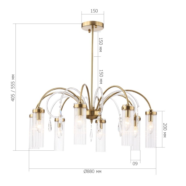 Подвесная люстра ST Luce Luminera SL1401.303.10
