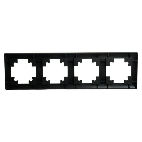 Рамка 4-постовая Stekker Катрин черный PFR00-7004-05 39815