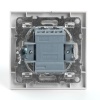 Переключатель двухклавишный Stekker Эрна белый PSW10-9005-01 39919