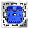 Розетка встраиваемая Voltum S70 с заземлением 16А, (графит) VLS040107