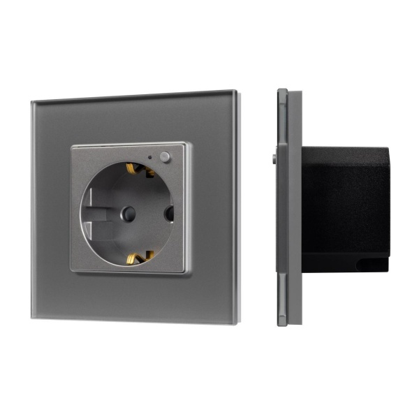 Розетка электрическая с Zigbee управлением SCT-OMALI-EUZB1-PL-GR (240V, 16A, Zigbee) Arlight 050101