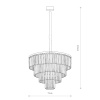Подвесная люстра Nowodvorski Cristal L Black 7614