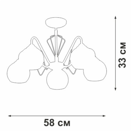 Потолочная люстра Vitaluce V3951-7/5PL