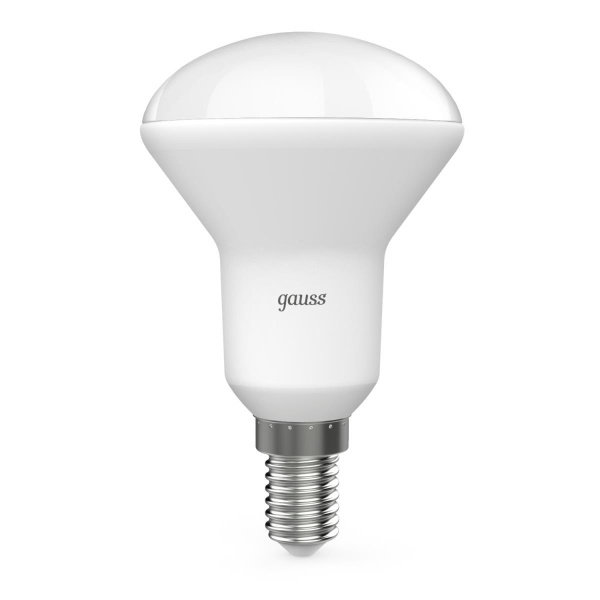 Лампа светодиодная рефлекторная Gauss E14 6W 3000K матовая 106001106
