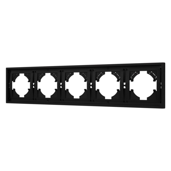 Рамка пластиковая FRM-TENDO-SFPL-5-BK Arlight 054657