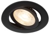 Светильник светодиодный встраиваемый ЭРА KL LED 25A-5 3K BK 5Вт 3000К круглый поворотный черный Б0068164