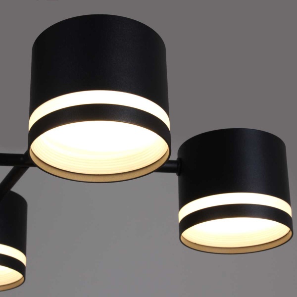 Люстра Reluce 78730-0.3-06 GX53 BK+WOOD