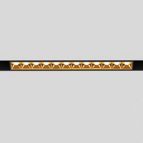 Трековый светодиодный светильник Elektrostandard Slim Magnetic Artas 85103/01 черный/золото a064529