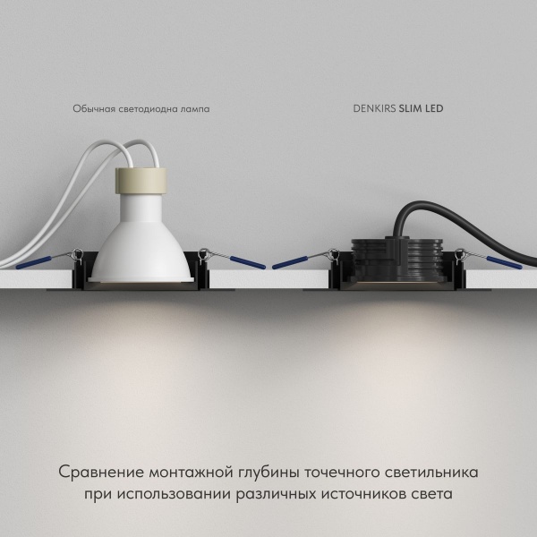Светодиодный модуль Denkirs Slim Led DK3000-7W-BK