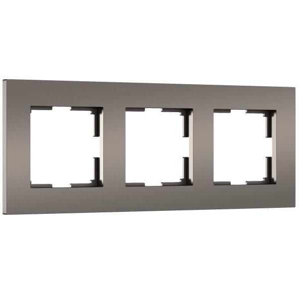 Рамка Werkel Slab на 3 поста бронза матовый W0032963 4690389193453
