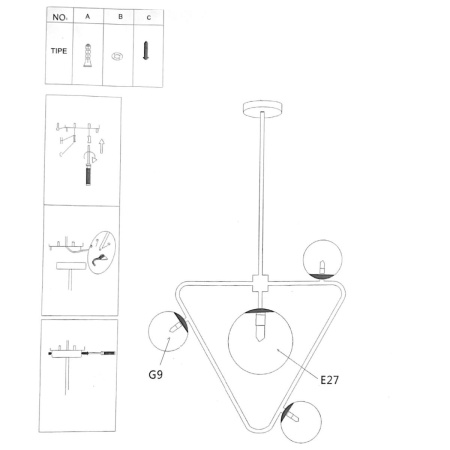 Подвесная люстра Imperium Loft Cosmogony 151873-26