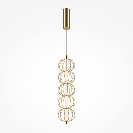 Подвесной светодиодный светильник Maytoni Golden Cage MOD216PL-L10G3K