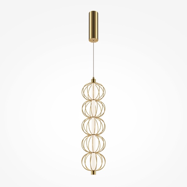 Подвесной светодиодный светильник Maytoni Golden Cage MOD216PL-L10G3K