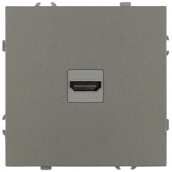 Розетка ЭРА Galaxy 15-3114-07 HDMI IP20 титан Б0070800