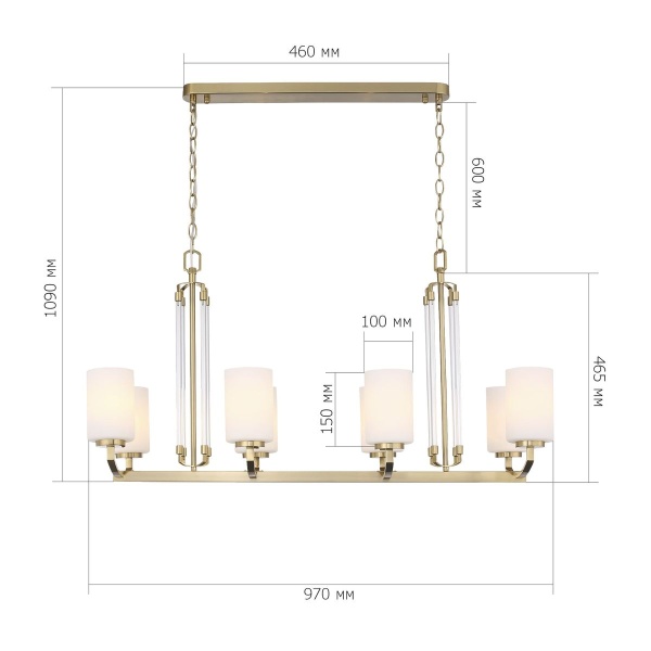 Подвесная люстра ST Luce Opalus SL1403.333.08