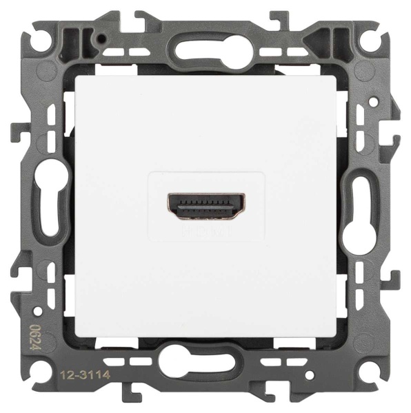 Розетка ЭРА Серия 12 12-3114-01М HDMI белый матовый Б0065724