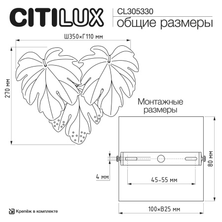 Бра Citilux Dryad CL305330