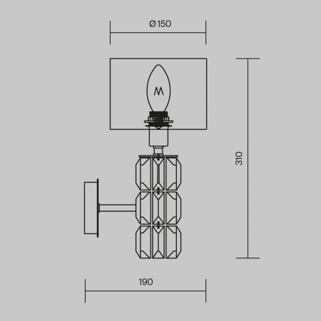 Бра Maytoni Talento DIA008WL-01CH