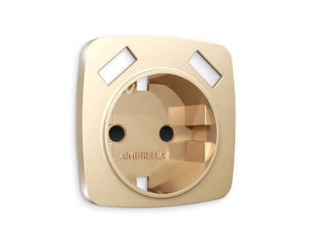 Лицевая панель розетки AMBRELLA VOLT OP6090