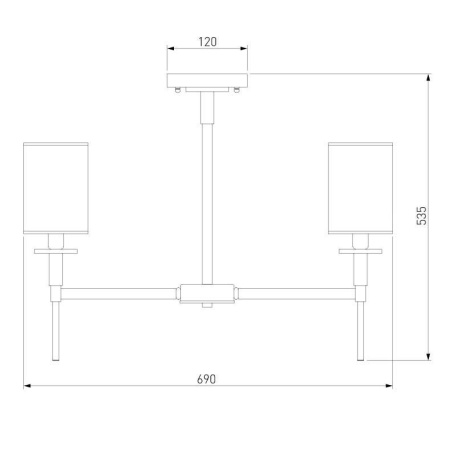 Подвесная люстра Eurosvet Brielle 60132/6 хром