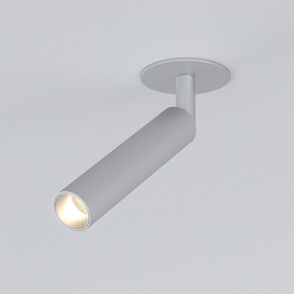 Встраиваемый светодиодный спот Elektrostandard Diffe 25027/Led серебряный a058213