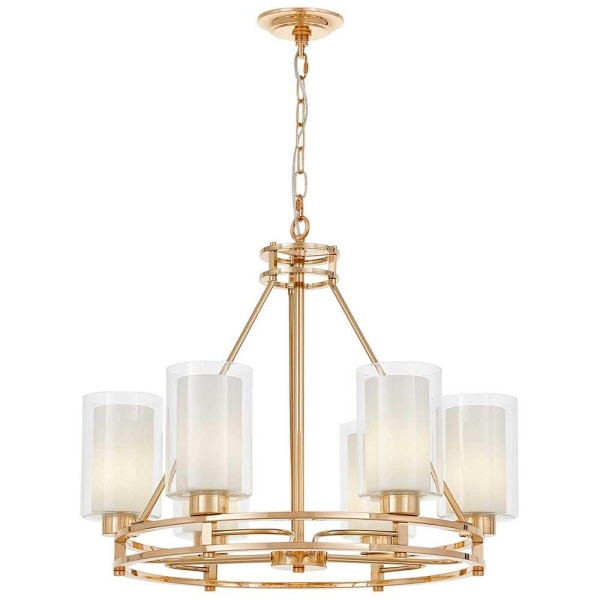 Подвесная люстра Lumina Deco Marietta LDP 8025-6 F.GD+WT