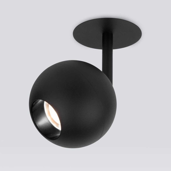 Встраиваемый светодиодный спот Elektrostandard Ball 9926 LED 12W 4200K черный a053738