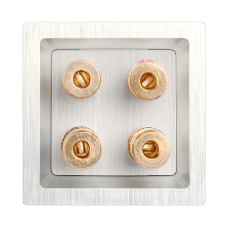 Акустическая розетка Werkel х4 перламутровый рифленый WL13-AUDIOx4 4690389124273