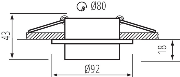 Точечный светильник Kanlux LONVI DSO W/W 35741