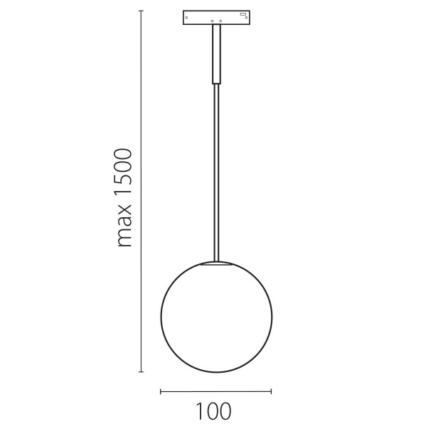 Светильник подвесной 24V 6W 180° 4000K, черный/белый матовый Linea Lightstar 206847