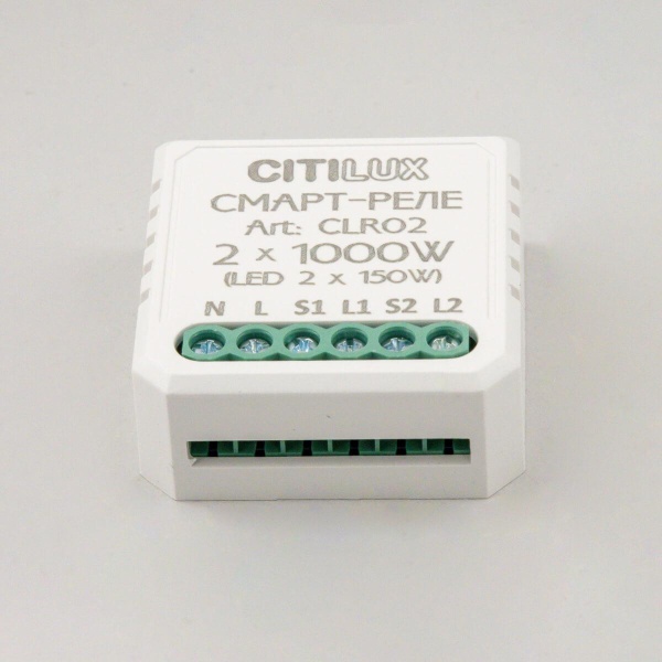 Смарт-реле Citilux 2-х канальное CLR02 Smart Relay