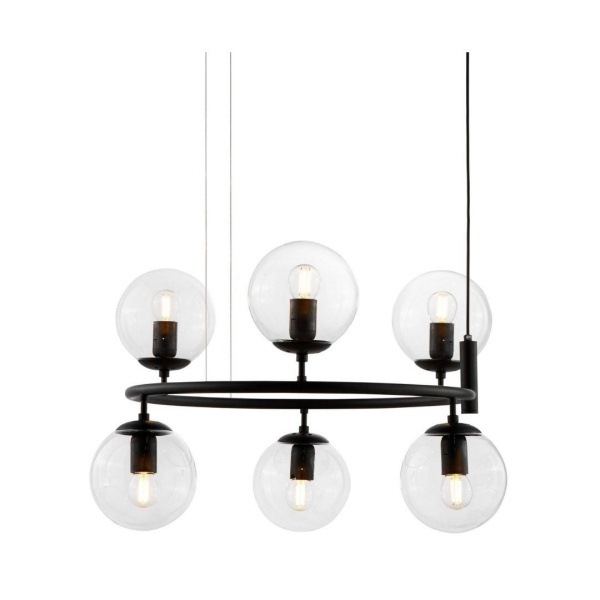 Подвесная люстра Lumina Deco Ceredo LDP 6034-6 RND BK