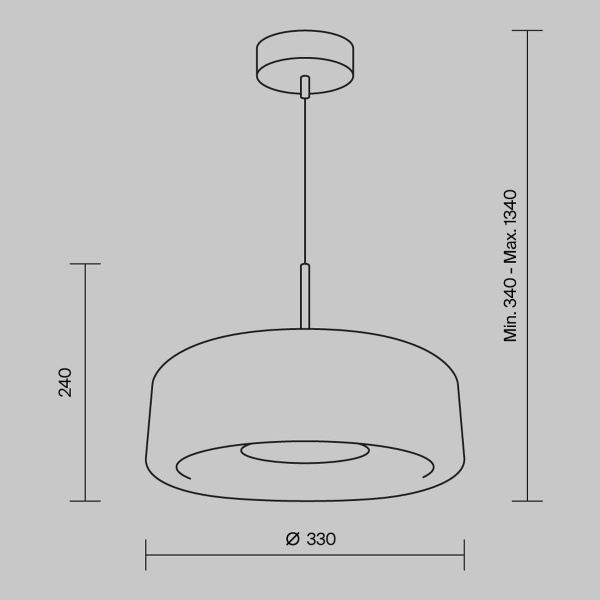 Подвесной светодиодный светильник Maytoni Madmen MOD127PL-L6BR