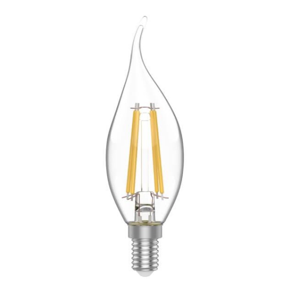 Лампа светодиодная филаментная Gauss E14 4,5W 2700K прозрачная 1041115