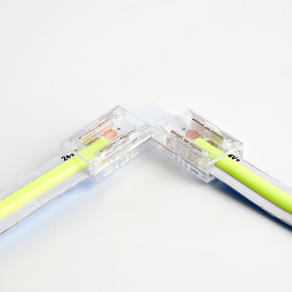 Соединитель угловой 12мм для ленты COB LS530, LD179