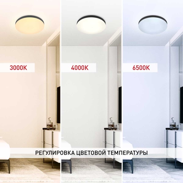 Светильник потолочный светодиодный ЭРА Классик с ДУ Relict 48 Pult SPB-6-60-RC BK 60W 3000-6500K Черный Б0059497