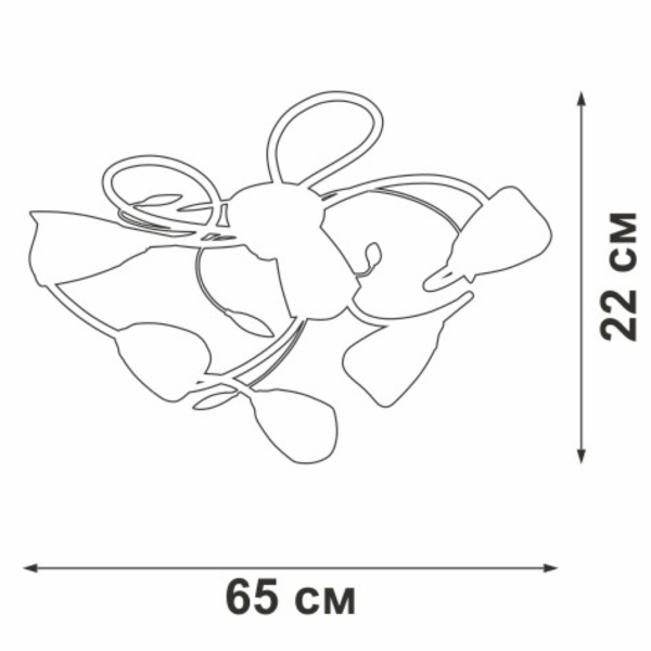 Потолочная люстра Vitaluce V3874-0/6PL