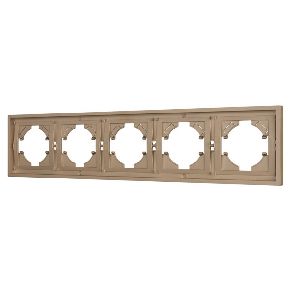 Рамка пластиковая FRM-TENDO-PL-5-GD Arlight 053854