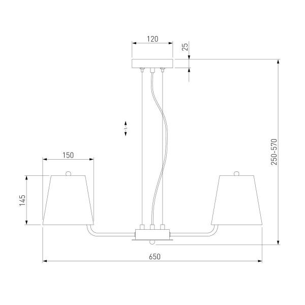 Подвесная люстра Eurosvet Amaretto 60155/3 хром