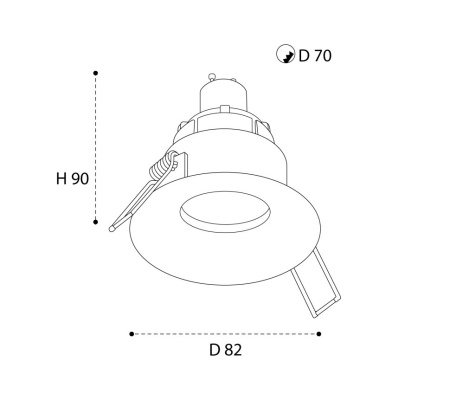 Светильник встраиваемый Italline M01-1021 white