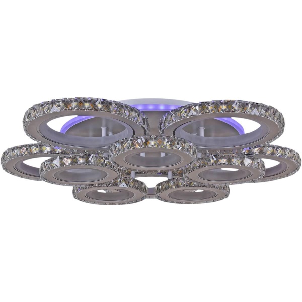 Потолочная светодиодная люстра Reluce 03900-0.3-5+5B WH+CR (RGB)