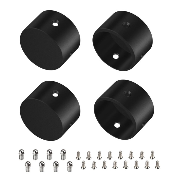 Заглушка WPH-FLEX-D22-360deg BLACK ALU глухая Arlight 049938