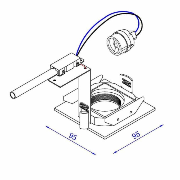 Встраиваемый светильник Lucide Eas 10909/01/12