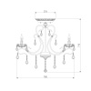 Подвесная люстра Eurosvet 12205/8 белый Strotskis