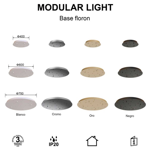 Потолочное основание Mantra Modular Light Florones 9377