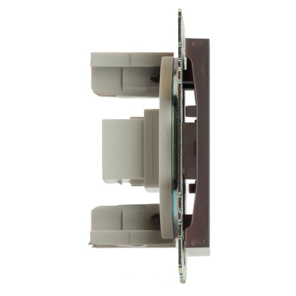 Розетка HDMI 2.1, Type A (механизм), STEKKER GLS00-7118-04, серия Катрин, шоколад 50064