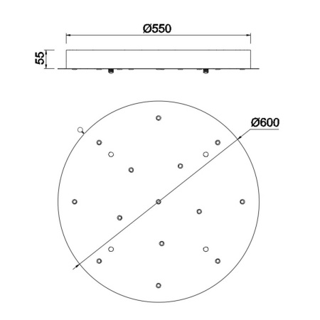 Подвесная люстра Mantra Boomerang 9373+9240 (14L)