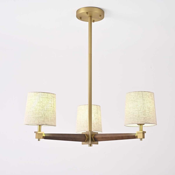 Подвесная люстра Imperium Loft Jorgenson D70 Beige/Dark Wood 203576-26
