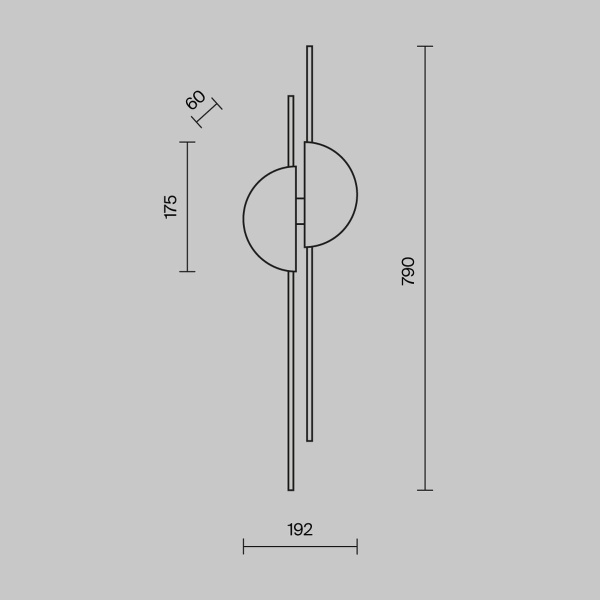 Настенный светодиодный светильник Maytoni Modern Skyline MOD179WL-L22W4K1