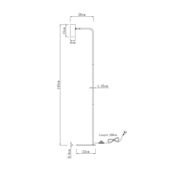 Торшер Moderli Fine V11003-FL